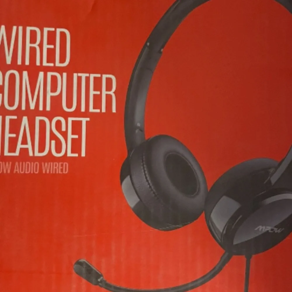 Wired Computer Headset - Black